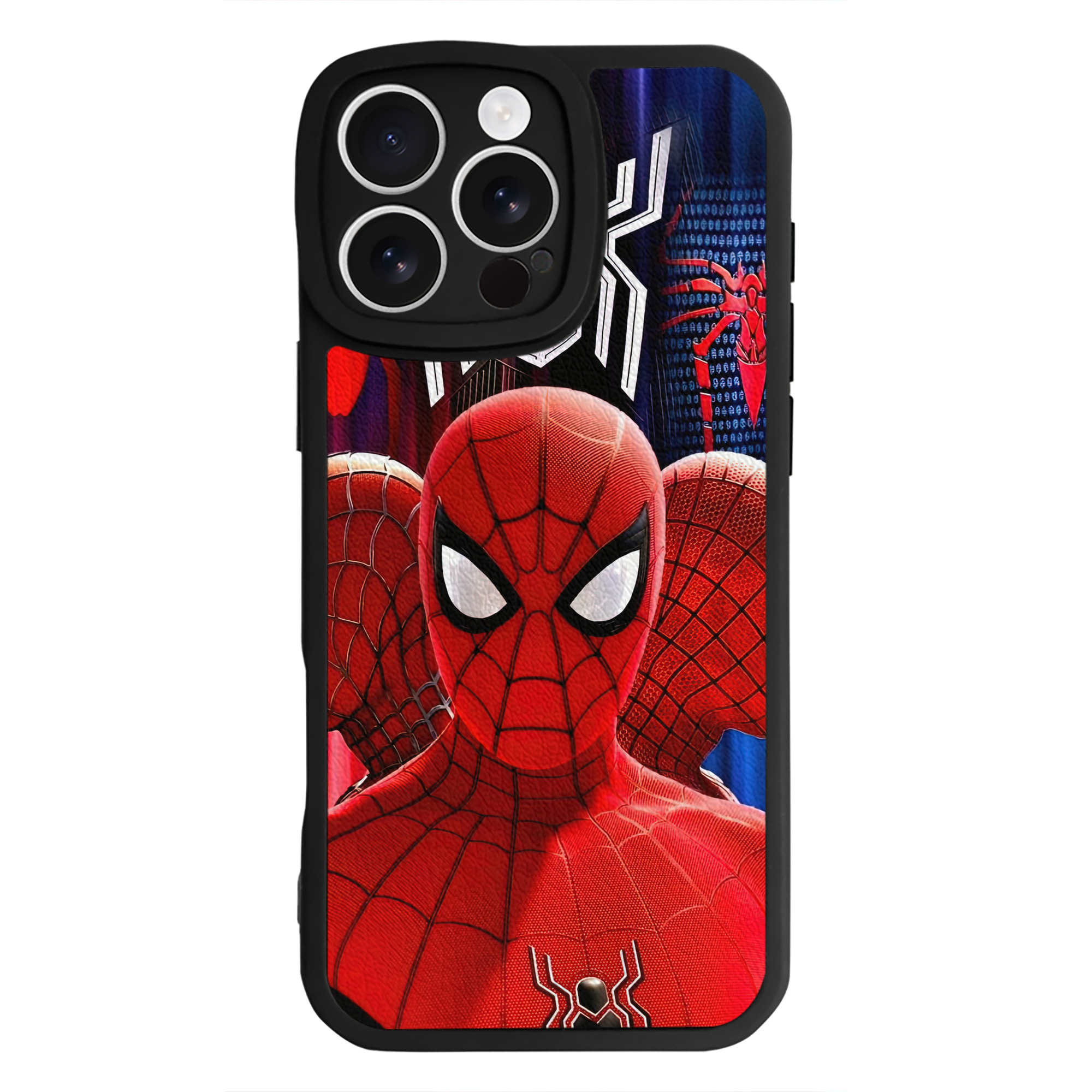 Spider Man スパイダーマン 【iPhone 16シリーズ対応】シリコンスマホケース（レザー調） 材質：シリコン